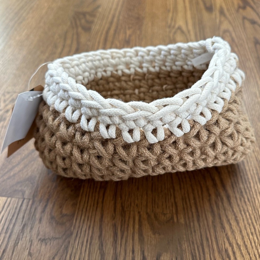 Urbane woven decorative basket NWT